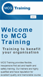 Mobile Screenshot of mcgtraining.co.uk