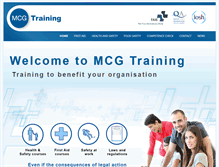 Tablet Screenshot of mcgtraining.co.uk